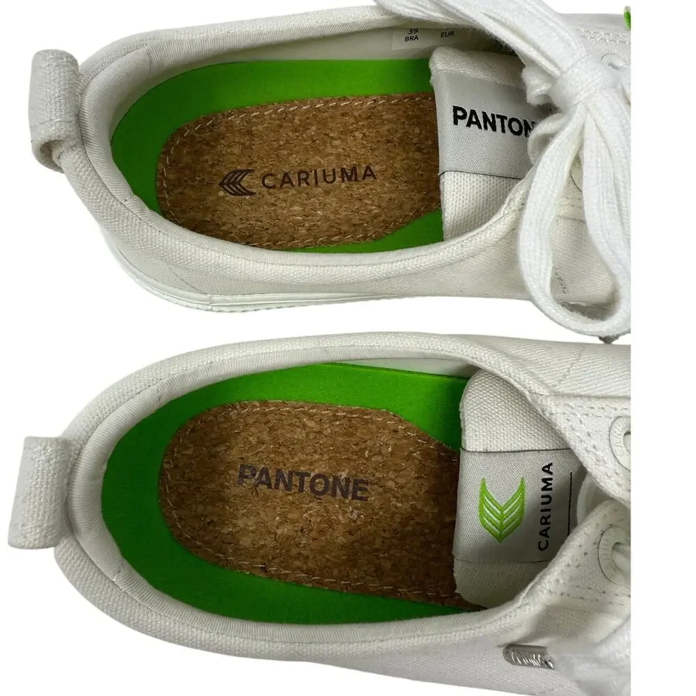 Cariuma OCA Low x Pantone Snow White Canvas Sneakers Men’s 8.5 Women’s 10